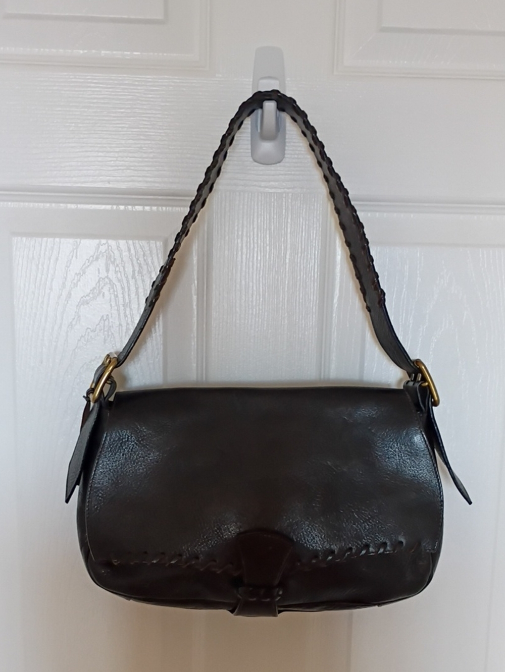 Vintage Dooney & Bourke Florentine Whip Stitch Shoulder Bag